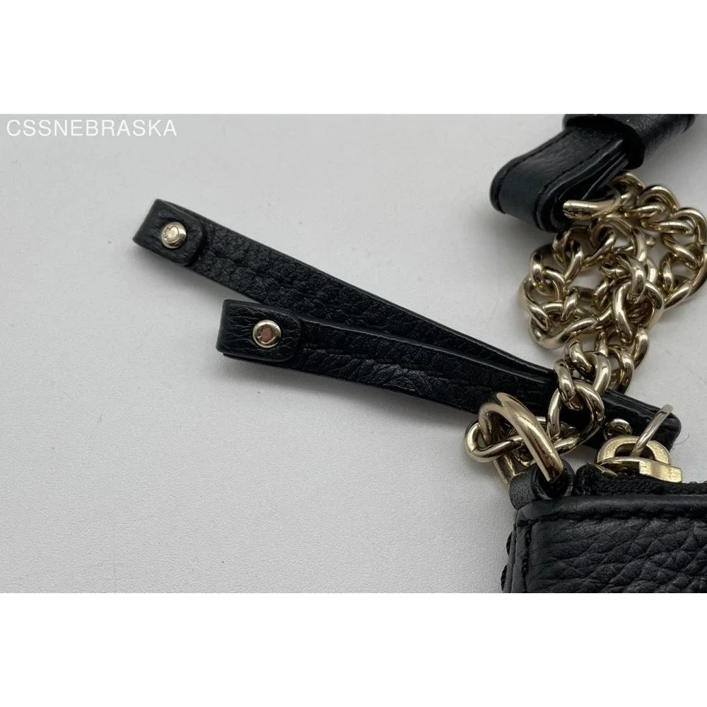 KATE SPADE NEW YORK Black Women's Solid Leather‎ Shoulder Bag